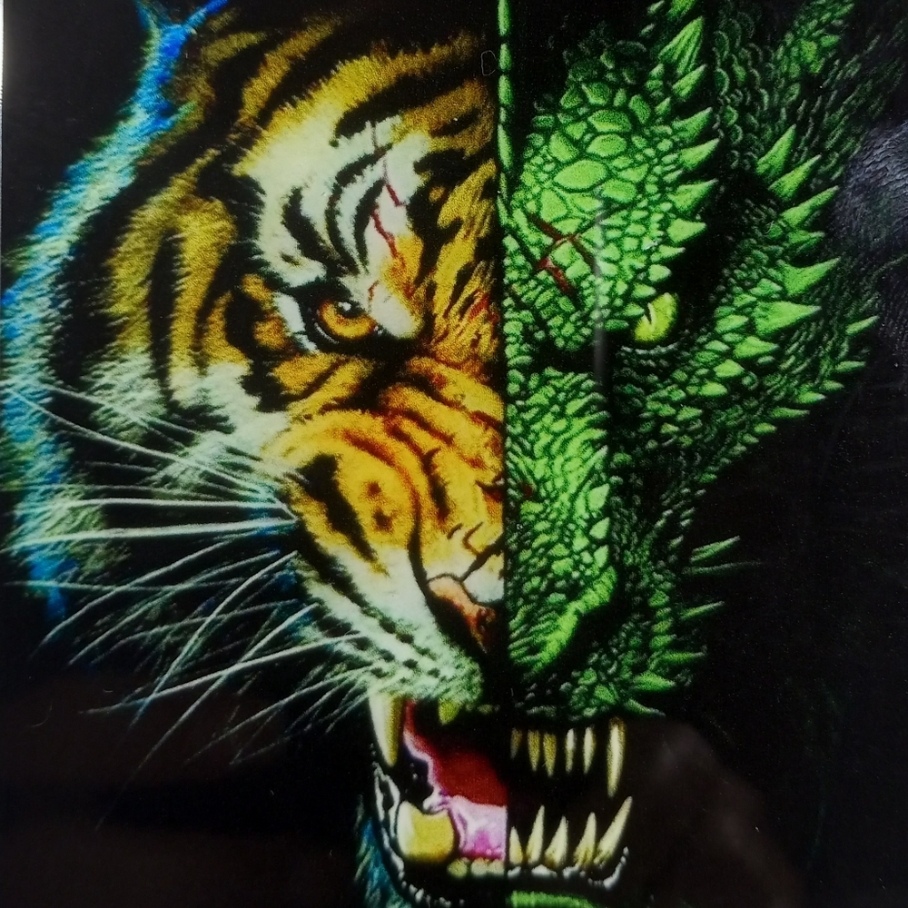 IPHONE 7/8 PLUS BLACK CASE TIGER DESIGN